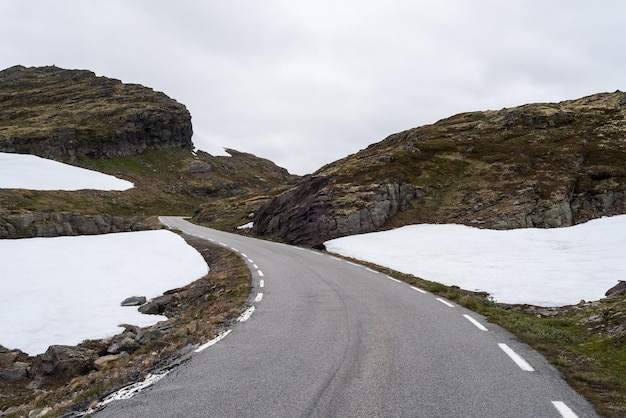 Bjorgavegen bergweg in Noorwegen