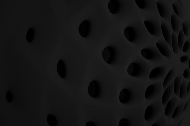 Black 3d organic background