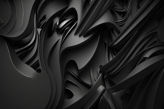 Black abstract backdrop