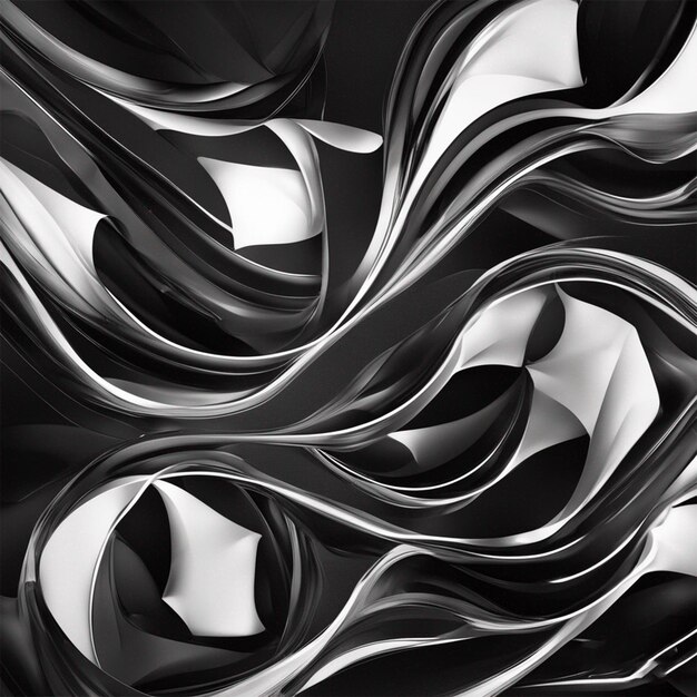 black abstract background ai generated