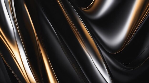 Black abstract background of smooth