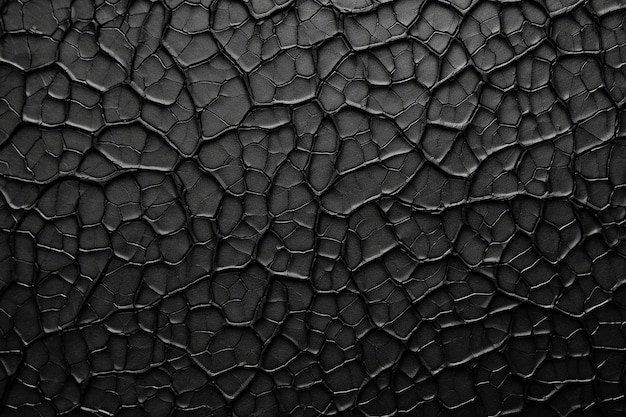 Black abstract background with cracked paint textures