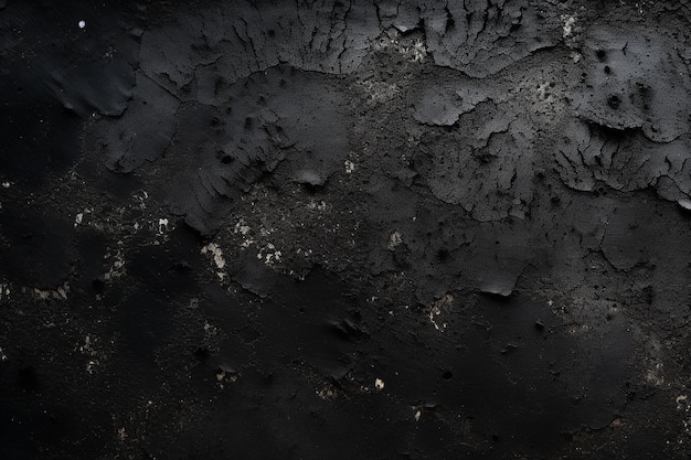 Black abstract background with peeling paint textures