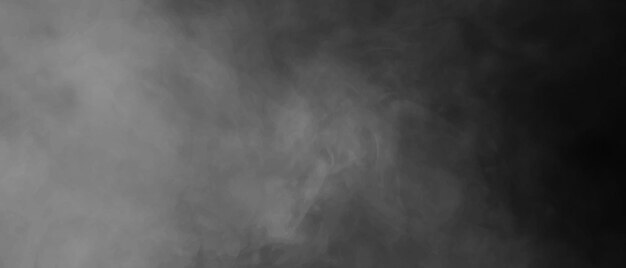 Photo black abstract background with smoky effect