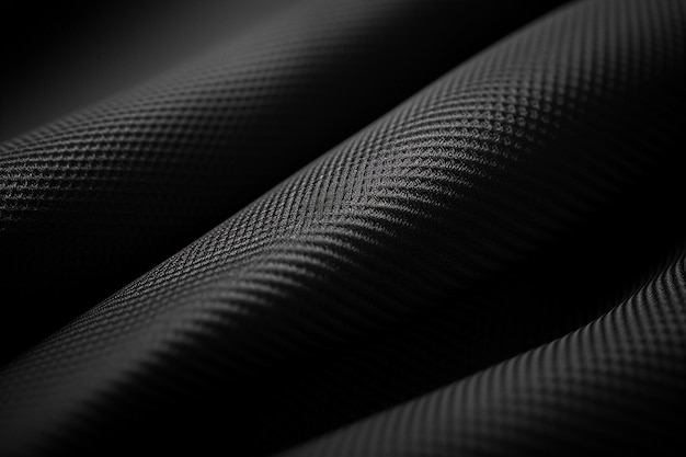 Black abstract background with woven fabric textures