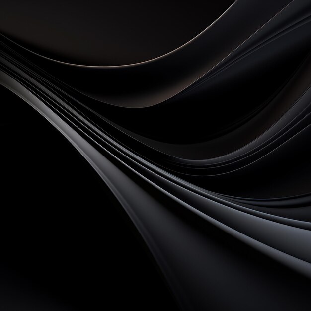 Photo black abstract curve lines background wallpaper