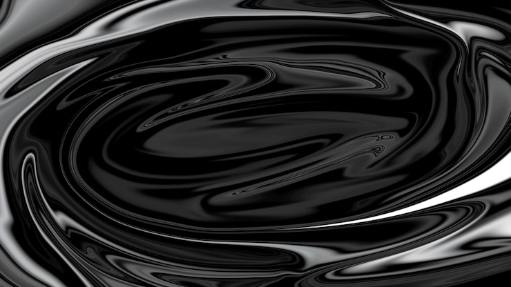 Photo black abstract fluid background