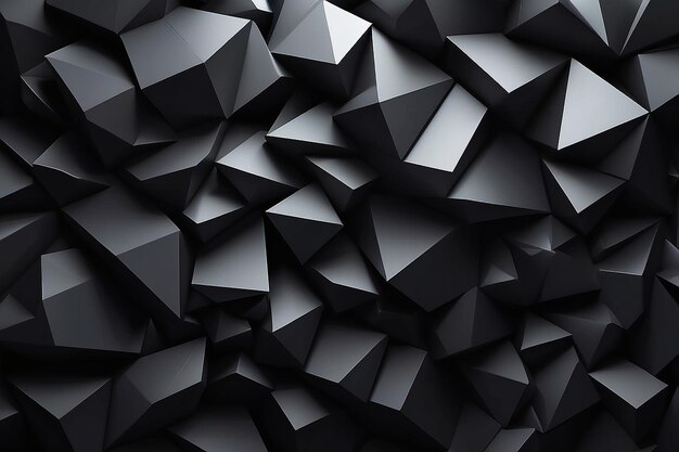 Black abstract geometric background Modern shape concept