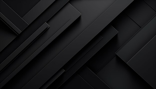 Black abstract geometric background Modern shape concept