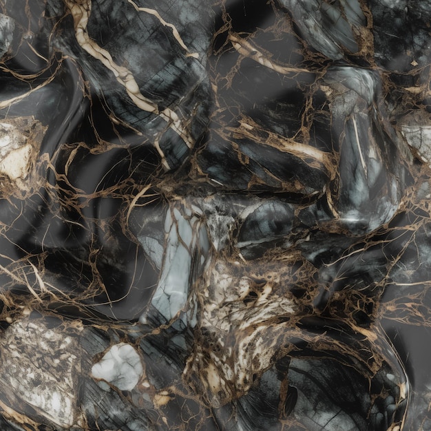 Photo black abstract marble with matte texture for pattern texture background and template