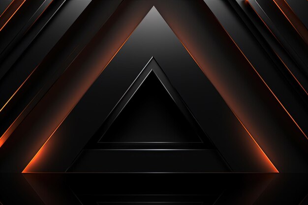 현대 기술 벽지 표지 포스터 배너를 위한 검은색 추상 삼각형 패턴