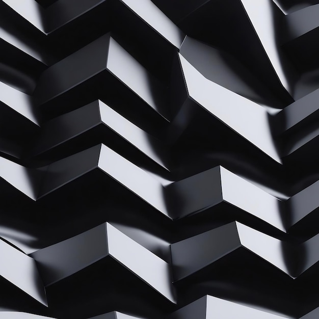 Черная абстрактная волновая архитектура стены абстрактный фон 3D рендеринг черного фона для настоящего