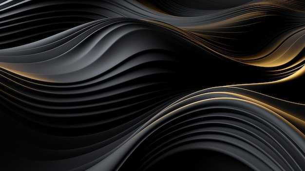 Black Abstract with Guilloche Curves A Premium Stripe Texture