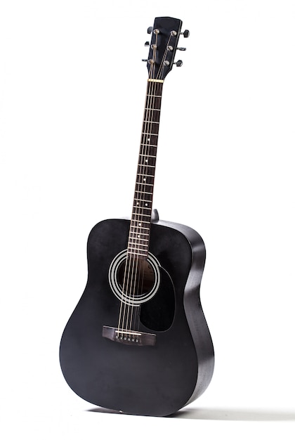 Photo black acoustic guitar