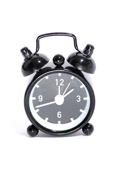 Black alarm clock