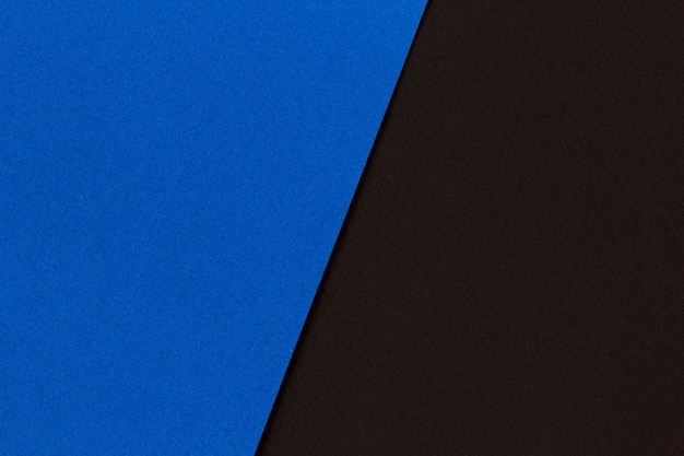 Фото Черный и синий цвет бумаги плоский фон