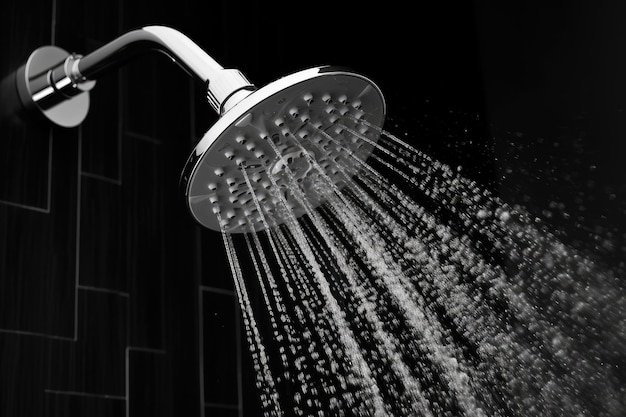 Фото Черно-белое туалетное оборудование для гигиенического душа с водосберегающей душевой головкой