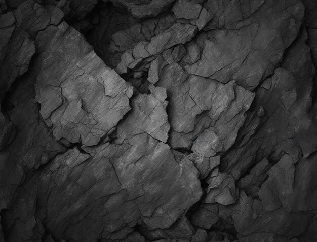 Черно-белая фотография текстуры камня | Премиум Фото