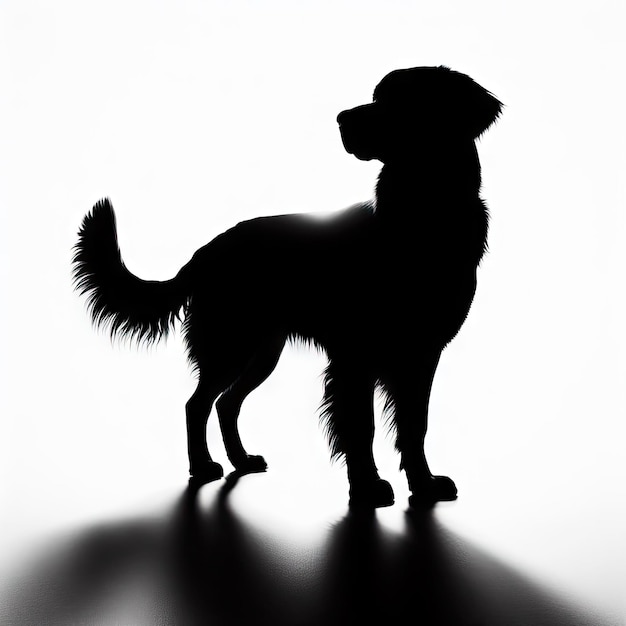 Фото Черно-белый портрет собаки