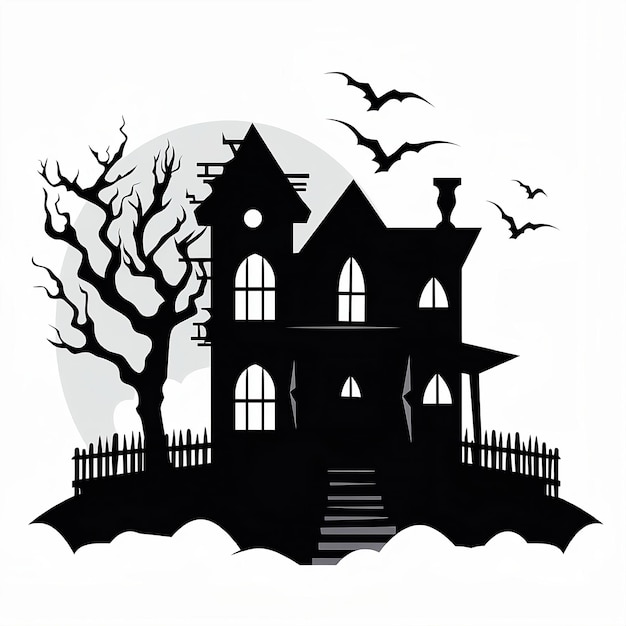 Black_and_white_silhouette_of_a_haunted_house_clipart