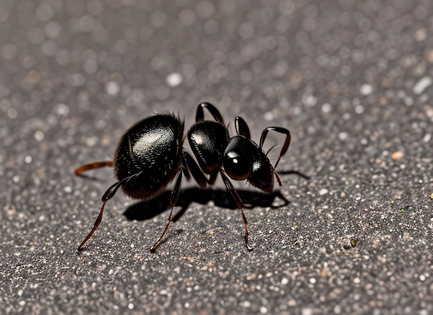 Foto una formica nera .