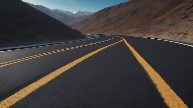 Black asphalt road detailed background