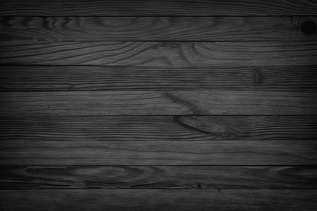 Black background aged wood texture seamless background, dark wooden table