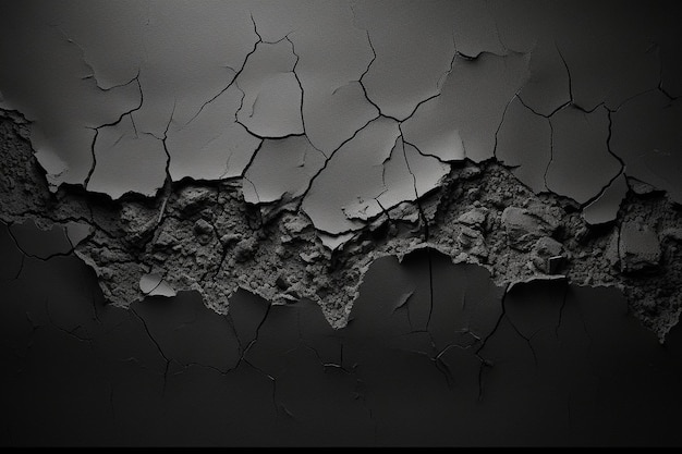 Black background made of concrete