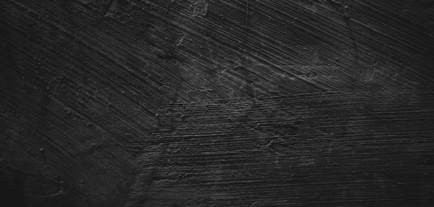 Black background of natural paintbrush stroke textured cement or stone oldHorror Cement Texture Grunge scary background Wall Concrete Old black