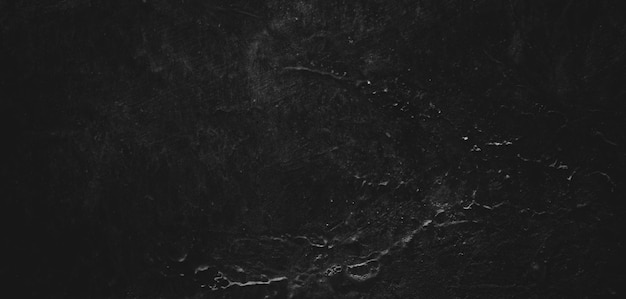 Black background of natural paintbrush stroke textured cement or stone oldHorror Cement Texture Grunge scary background Wall Concrete Old black