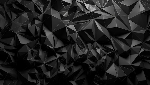 Black Background Stone Wall Grunge Background Generative Ai