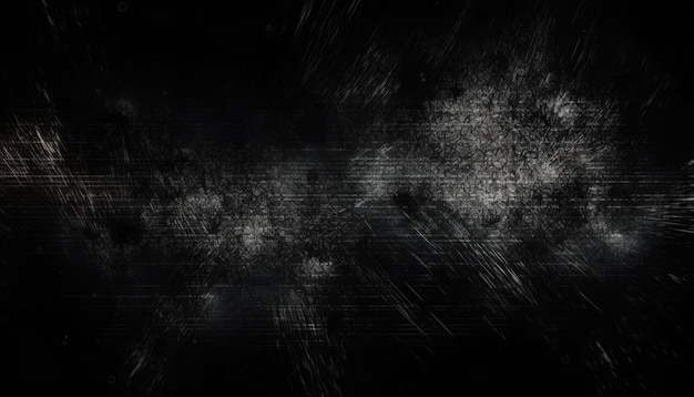 Black Background Stone Wall Grunge Background Generative Ai