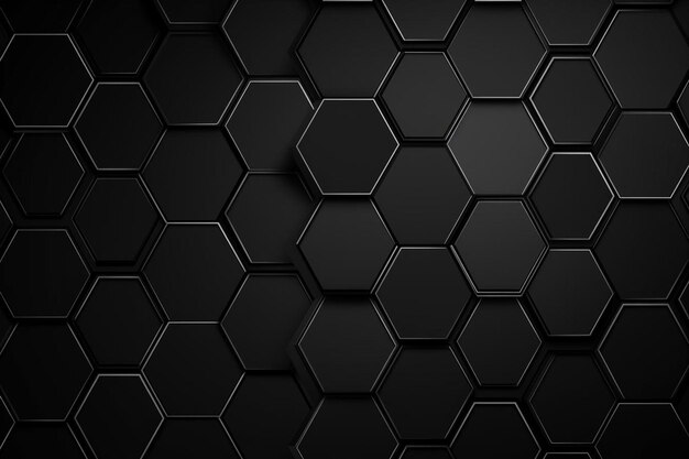 a black background with a black background with a black background with a pattern of hexagons