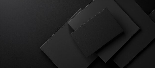 Photo black background with a business card