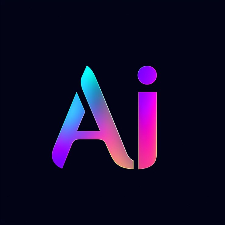Photo 黒い背景に色とりどりの文字aとaの文字が描かれています