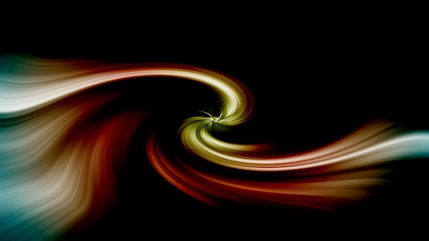 Photo a black background with a colorful swirl in the middle of the picture.