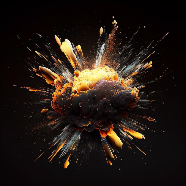 A black background with a explosion and a black background.