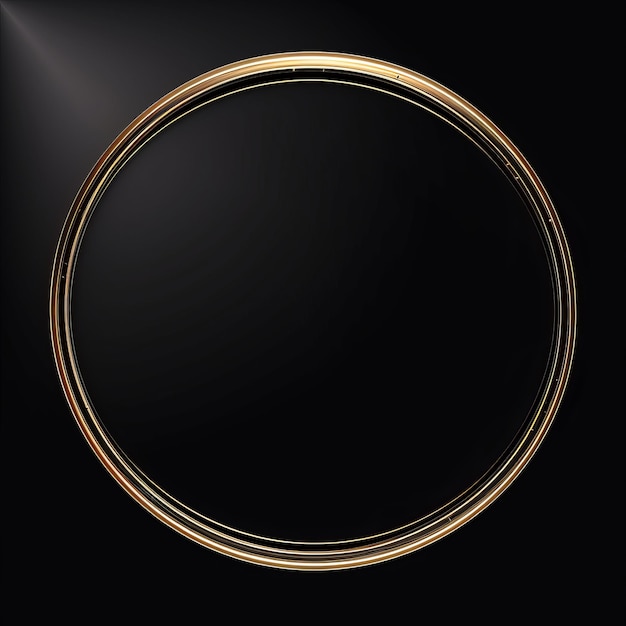 a black background with a gold circle in the center