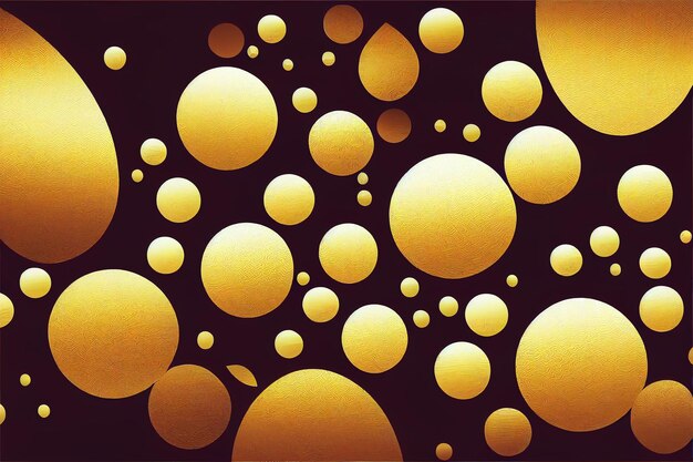 A black background with gold circles