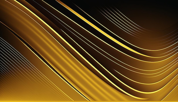 A black background with gold lines and a black background.