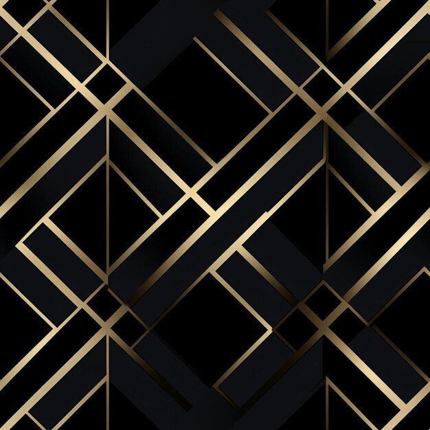 A black background with gold lines and a black background.