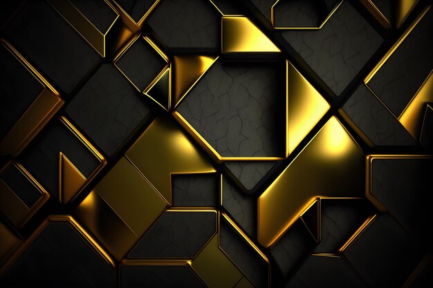 A black background with gold squares and the words " gold "