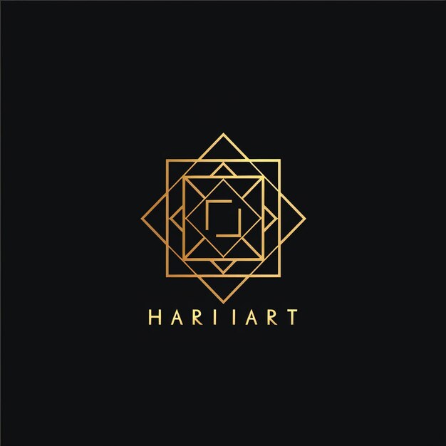 a black background with a golden symbol that says  hexart