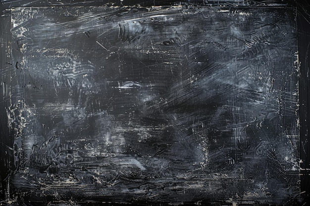 Black background with grunge texture and chalkboard elements