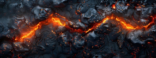 Black background with lava
