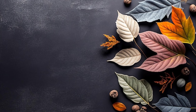 A black background with leaves and a black background with the word coffee on it.