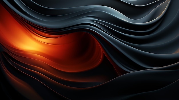 Black background with neat wavy shapes