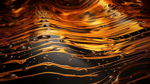 A black background with orange liquid and the words " gold "