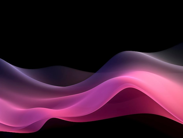 黒の背景にピンクの波とその上の「単語」という文字