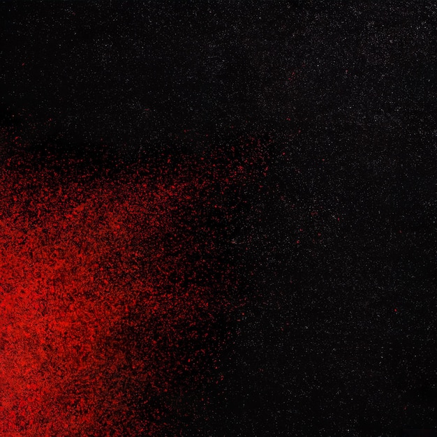 Черный фон с брызгами красной краски Текстура